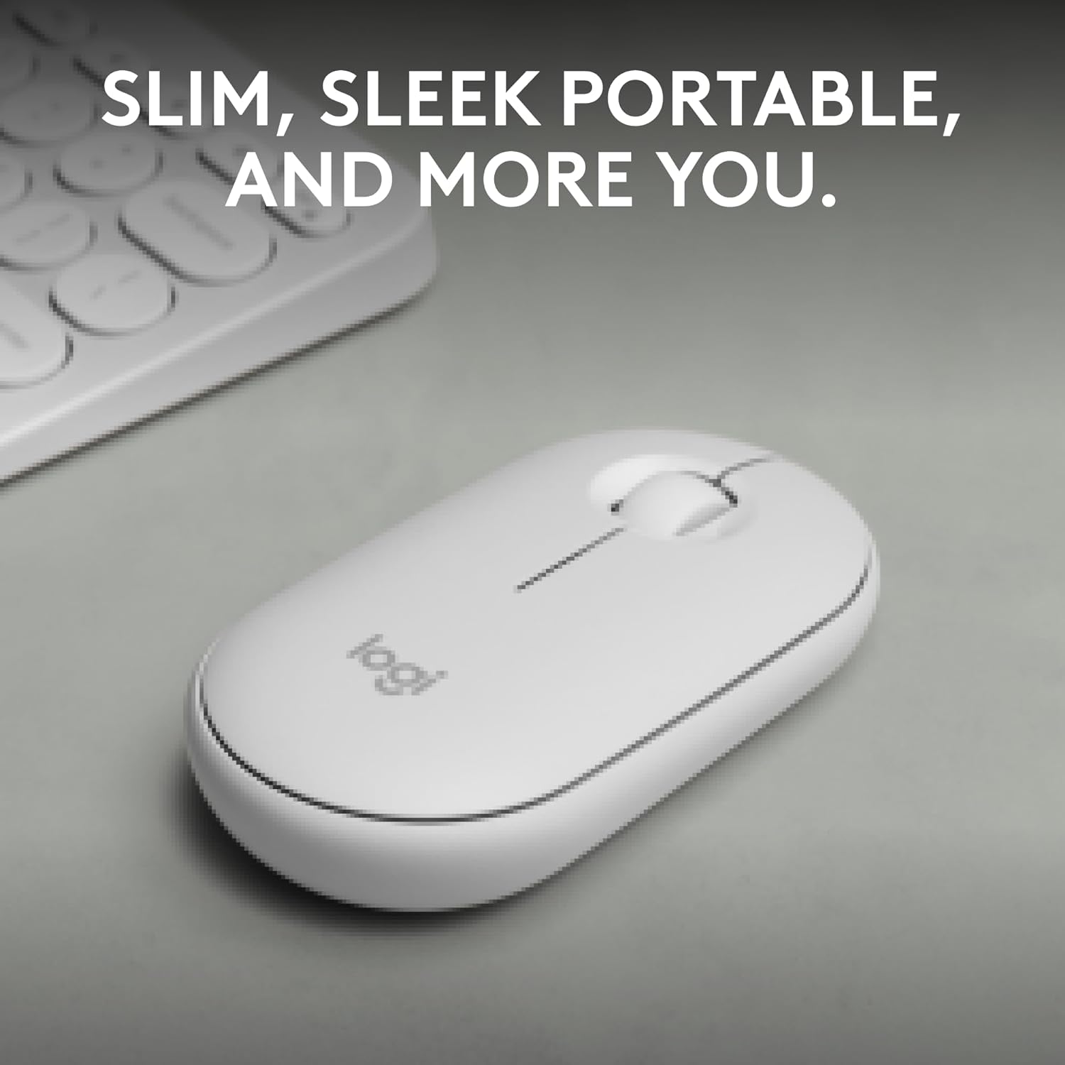 Logitech M350 Pebble Mouse White