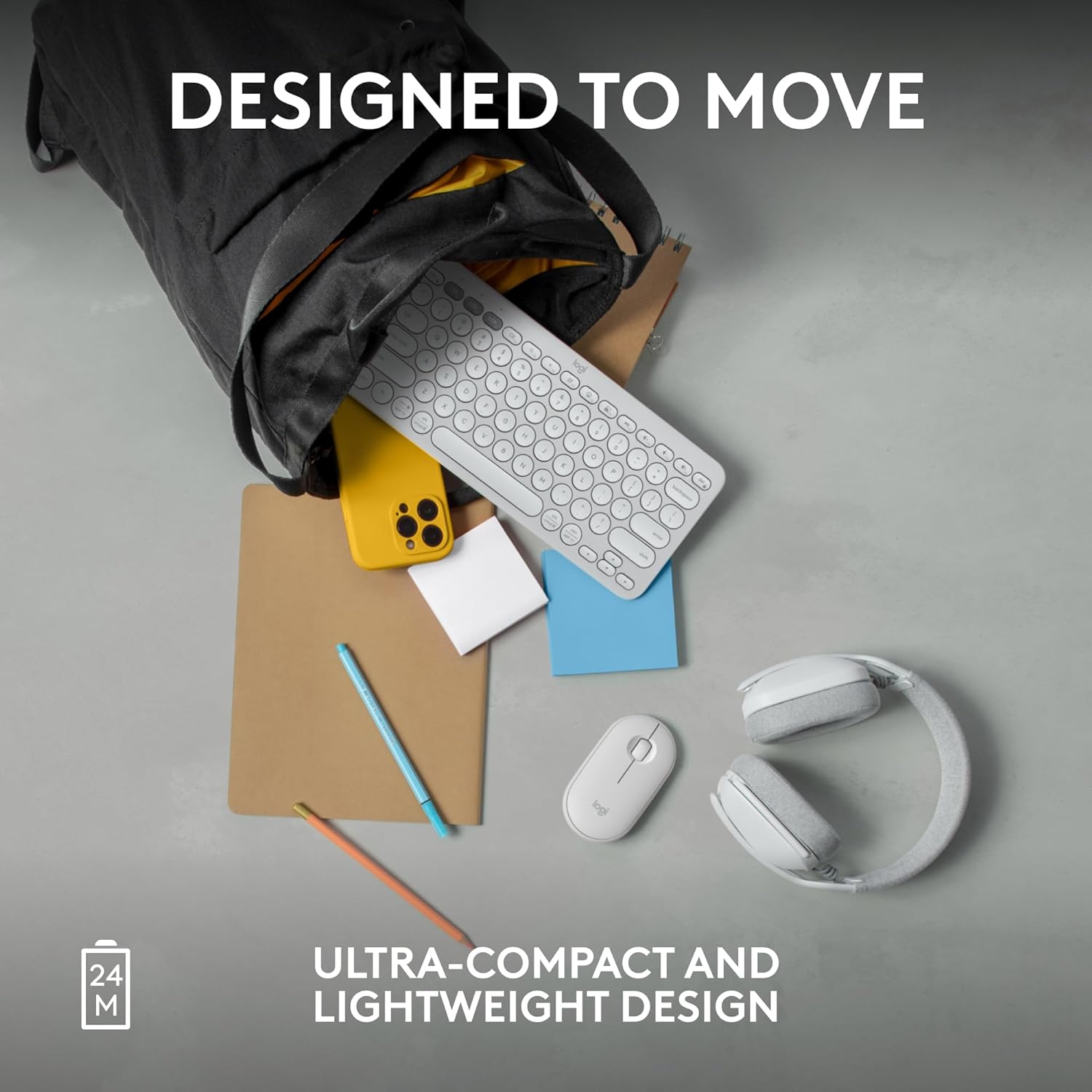 Logitech M350 Pebble Mouse White - Image 4