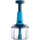 Crystal 800ml Hand Press Fruit and Vegetable Push Chopper/Cutter for Kitchen, Surgical Steel Blades, ABS Body - Image 2