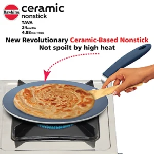 Hawkins Ceramic Nonstick Tava (ICT24) Tawa 23 cm diameter (Aluminium, Non-stick, Induction Bottom)