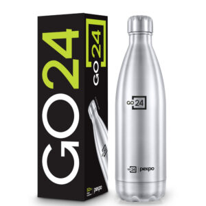 Pexpo Electro silver vacuum insulated steel bottle 500 ml