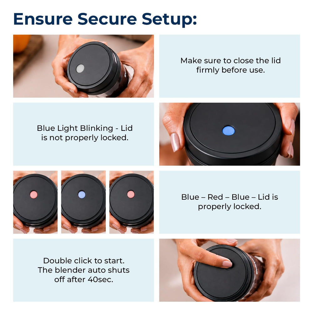 Lifelong portable blender USB charging 1500 mAh
