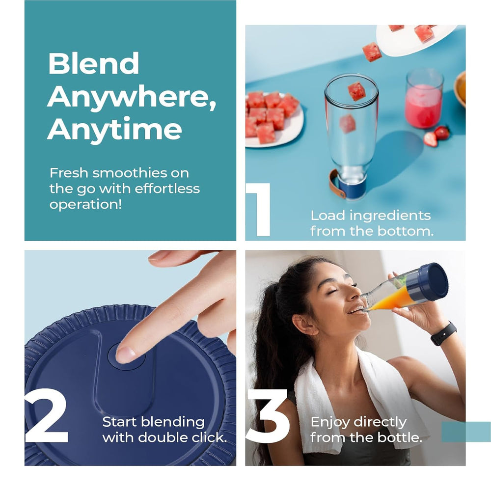 Lifelong portable blender self cleaning mode