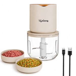 Lifelong LLWC05 600 ml rechargeable electric chopper cream